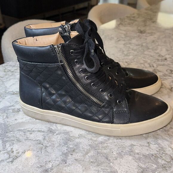 👟 Steve Madden Men’s Quilted High-Top Sneakers Sz 10 - Picture 3 of 6